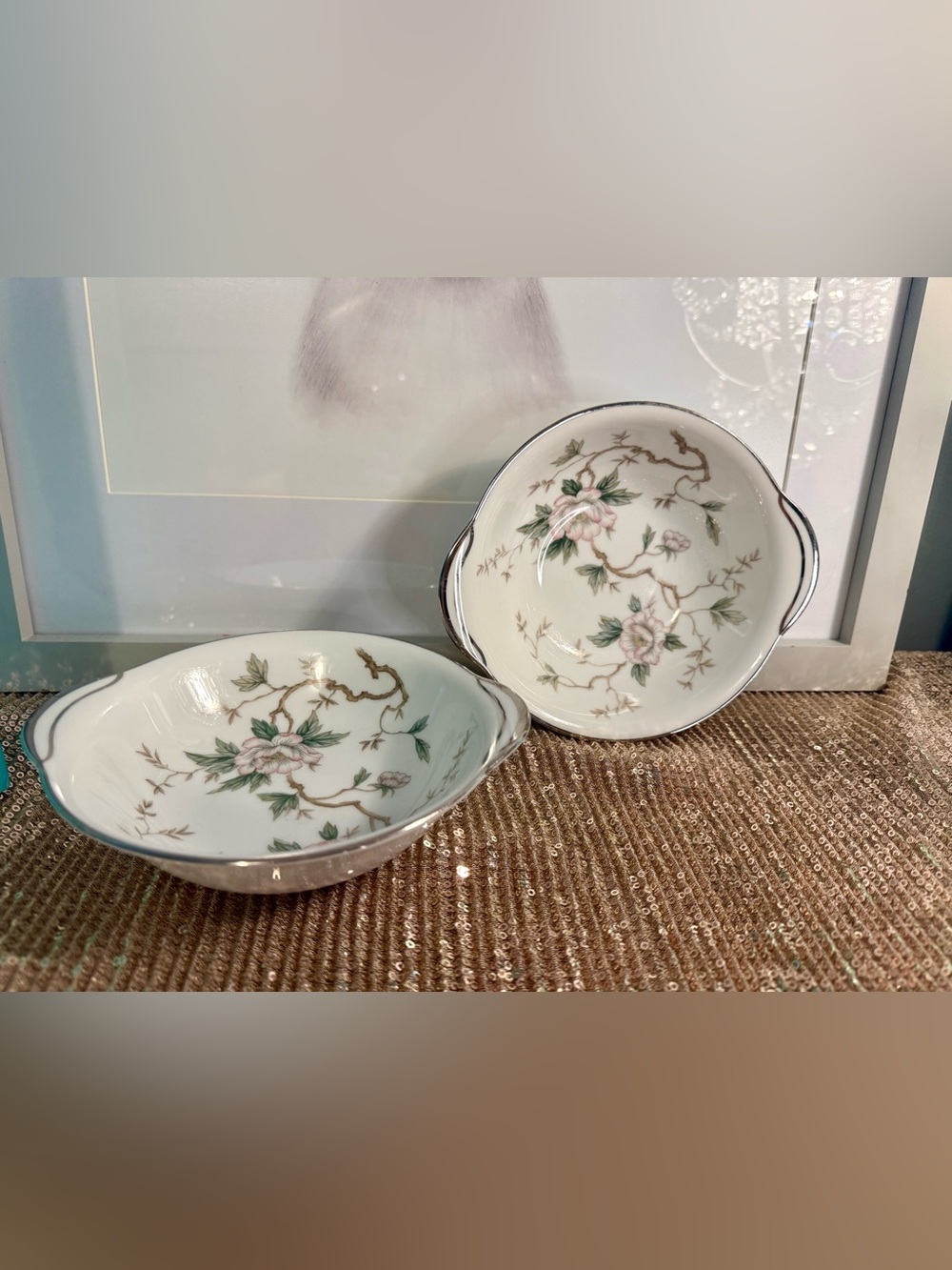 🌸Noritake China Salad/Ice Cream Bowls - 2-Bowl set🌸🛍️